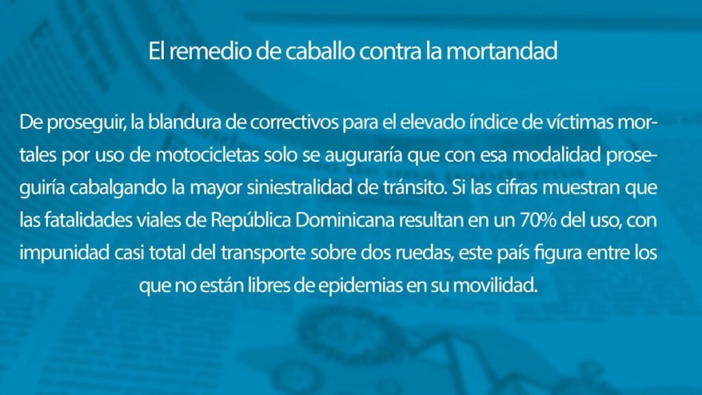 Muertes en motocicletas revelan falta de control en las vías
