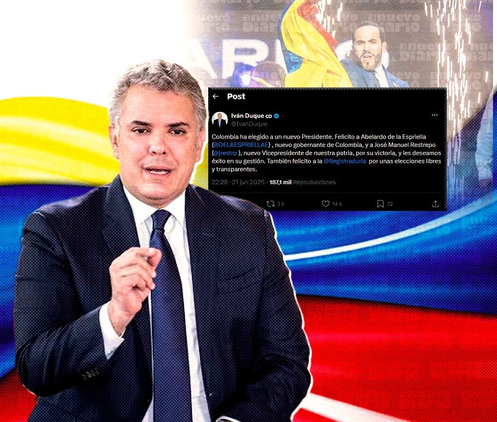 Duque saluda a De la Espriella y crece la presión sobre el escrutinio final