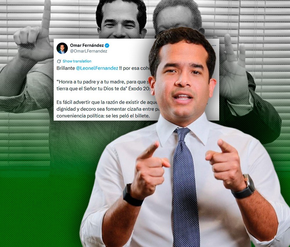 Omar Fernández desmiente una ruptura con Leonel y atribuye las versiones a intereses políticos y económicos