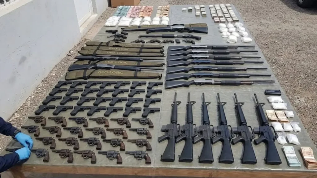 Sur: incautan 109 armas y decenas de arrestos en operativos de la Policía