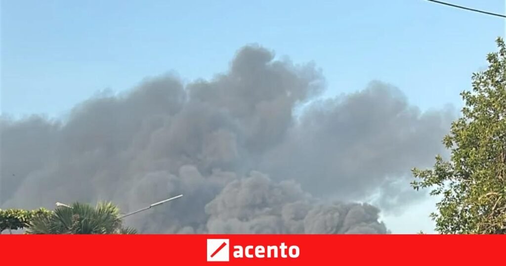 Fuego en un camión de combustible en la avenida George Washington moviliza a las autoridades