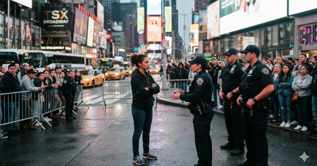Times Square bajo shock: una ejecutiva de Bank of America muere tras un ataque aleatorio y un hombre queda herido