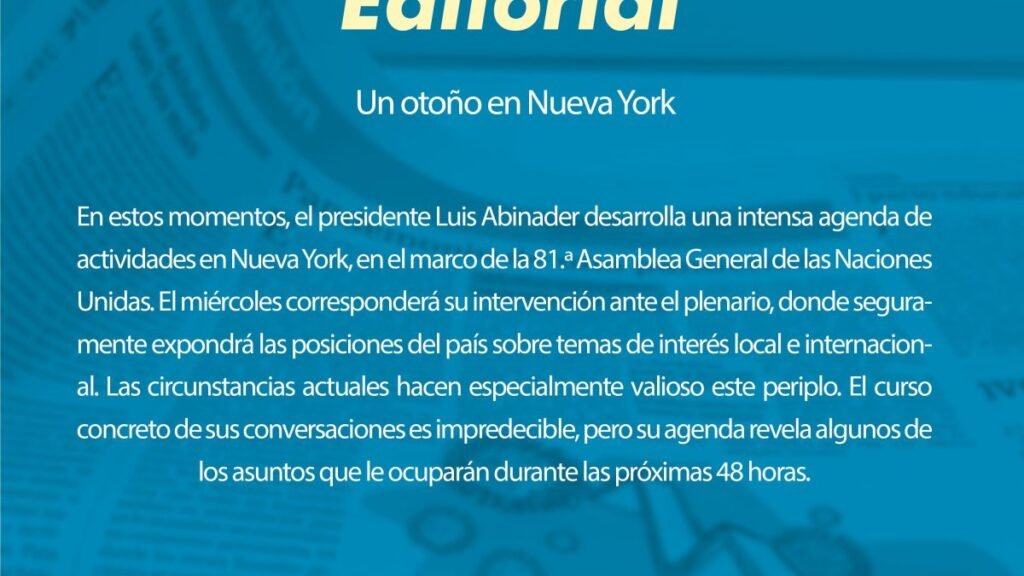 ONU: Abinader enfrenta una agenda cargada y pocas expectativas de anuncios