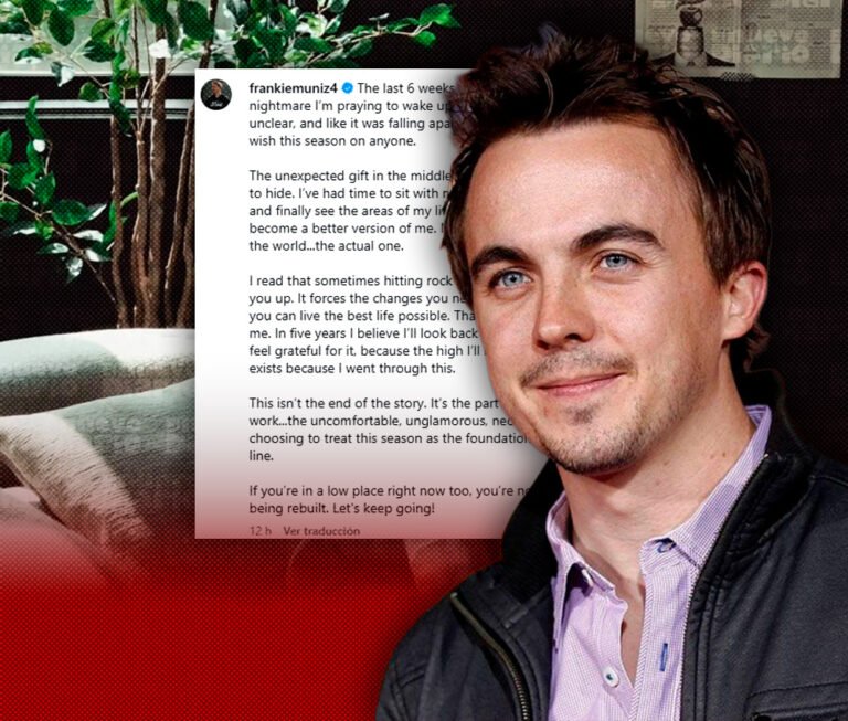 Frankie Muniz cuenta que vive una “pesadilla” y habla de una dura crisis personal